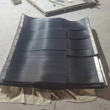 250*6mm橡膠密封膠簾可多層裝訂導料槽防塵簾 風簾